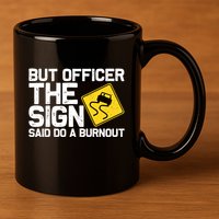 Cool Car Racing Auto Owner Drift Drag Racing Burnout Gift 11oz C Handle Ceramic Mug