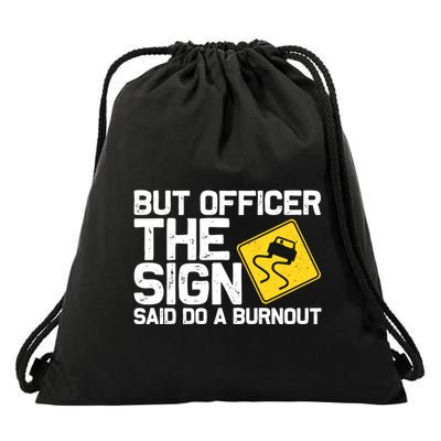 Cool Car Racing Auto Owner Drift Drag Racing Burnout Gift Drawstring Bag