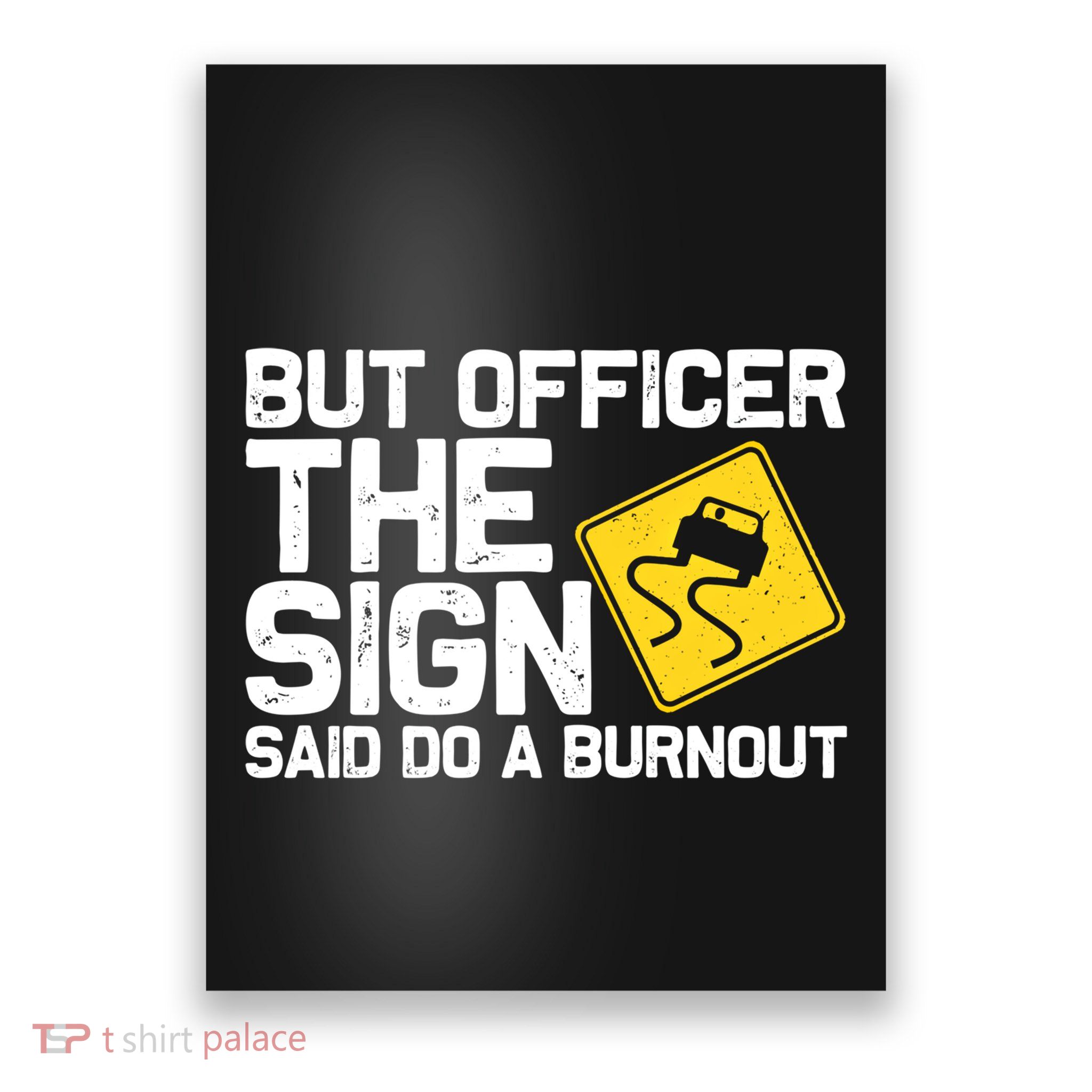 Cool Car Racing Auto Owner Drift Drag Racing Burnout Gift Poster