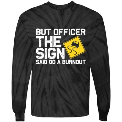 Cool Car Racing Auto Owner Drift Drag Racing Burnout Gift Tie-Dye Long Sleeve Shirt