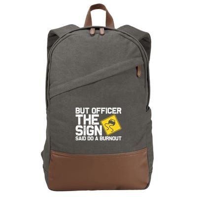 Cool Car Racing Auto Owner Drift Drag Racing Burnout Gift Cotton Canvas Backpack