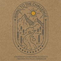 Classical Conversations Rising To The Challenge Mom Cotton Canvas Backpack