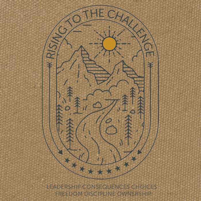 Classical Conversations Rising To The Challenge Mom Cotton Canvas Backpack