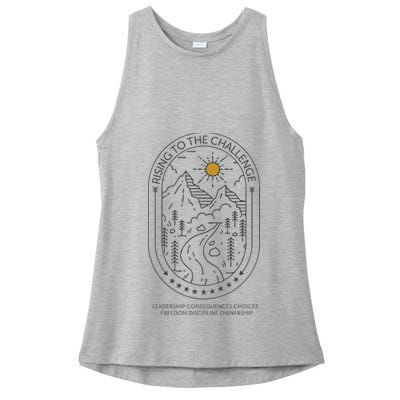 Classical Conversations Rising To The Challenge Mom Ladies PosiCharge Tri-Blend Wicking Tank