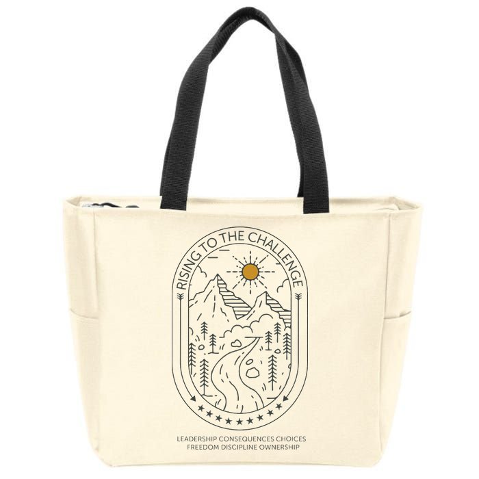 Classical Conversations Rising To The Challenge Mom Zip Tote Bag