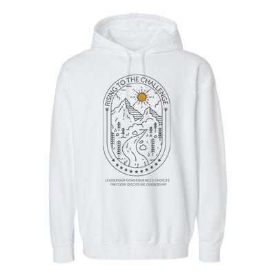 Classical Conversations Rising To The Challenge Mom Garment-Dyed Fleece Hoodie