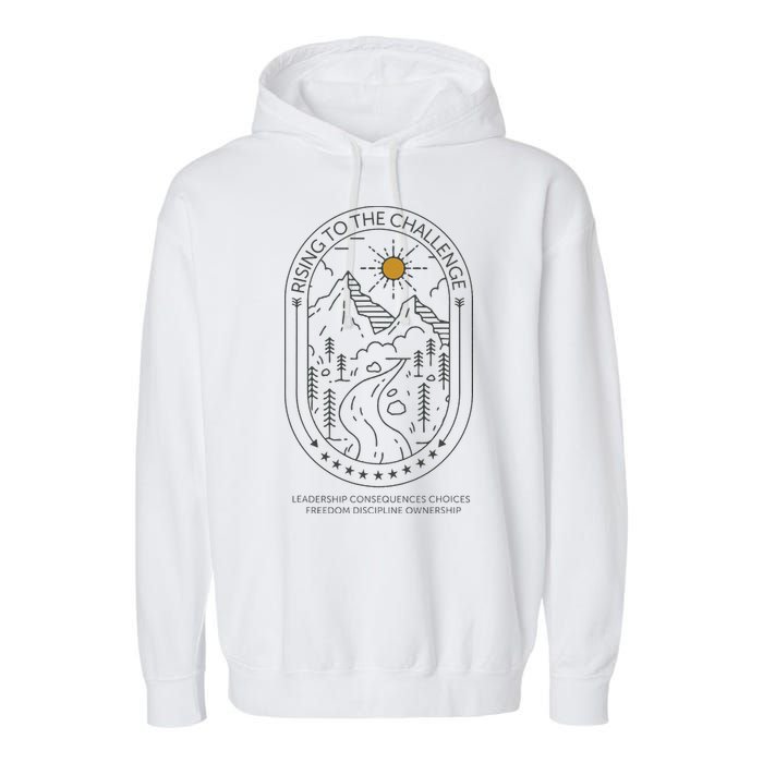 Classical Conversations Rising To The Challenge Mom Garment-Dyed Fleece Hoodie