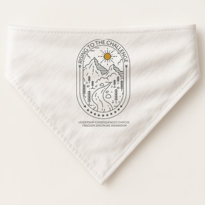 Classical Conversations Rising To The Challenge Mom USA-Made Doggie Bandana