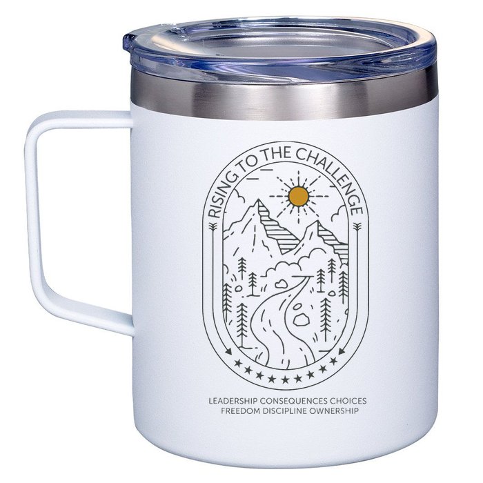 Classical Conversations Rising To The Challenge Mom 12oz Stainless Steel Coffee Mug