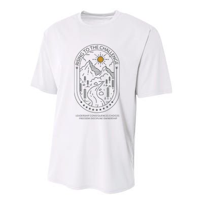 Classical Conversations Rising To The Challenge Mom Youth Performance Sprint T-Shirt