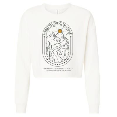 Classical Conversations Rising To The Challenge Mom Cropped Pullover Crew