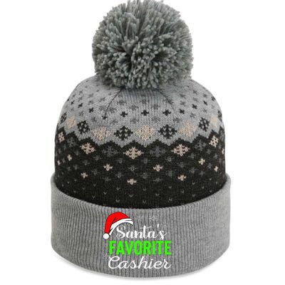 Christmas Cashier Retail Worker Mom Xmas Santa Holiday Gifts The Baniff Cuffed Pom Beanie