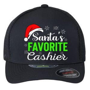 Christmas Cashier Retail Worker Mom Xmas Santa Holiday Gifts Flexfit Unipanel Trucker Cap