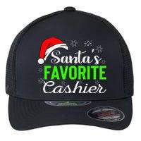 Christmas Cashier Retail Worker Mom Xmas Santa Holiday Gifts Flexfit Unipanel Trucker Cap