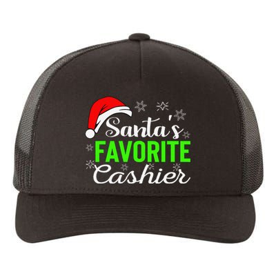 Christmas Cashier Retail Worker Mom Xmas Santa Holiday Gifts Yupoong Adult 5-Panel Trucker Hat