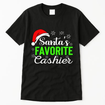 Christmas Cashier Retail Worker Mom Xmas Santa Holiday Gifts Tall T-Shirt