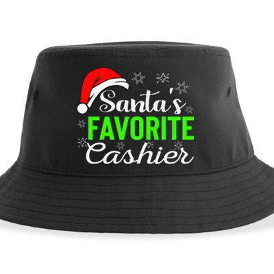 Christmas Cashier Retail Worker Mom Xmas Santa Holiday Gifts Sustainable Bucket Hat