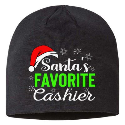 Christmas Cashier Retail Worker Mom Xmas Santa Holiday Gifts Sustainable Beanie