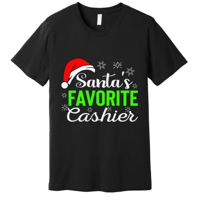 Christmas Cashier Retail Worker Mom Xmas Santa Holiday Gifts Premium T-Shirt