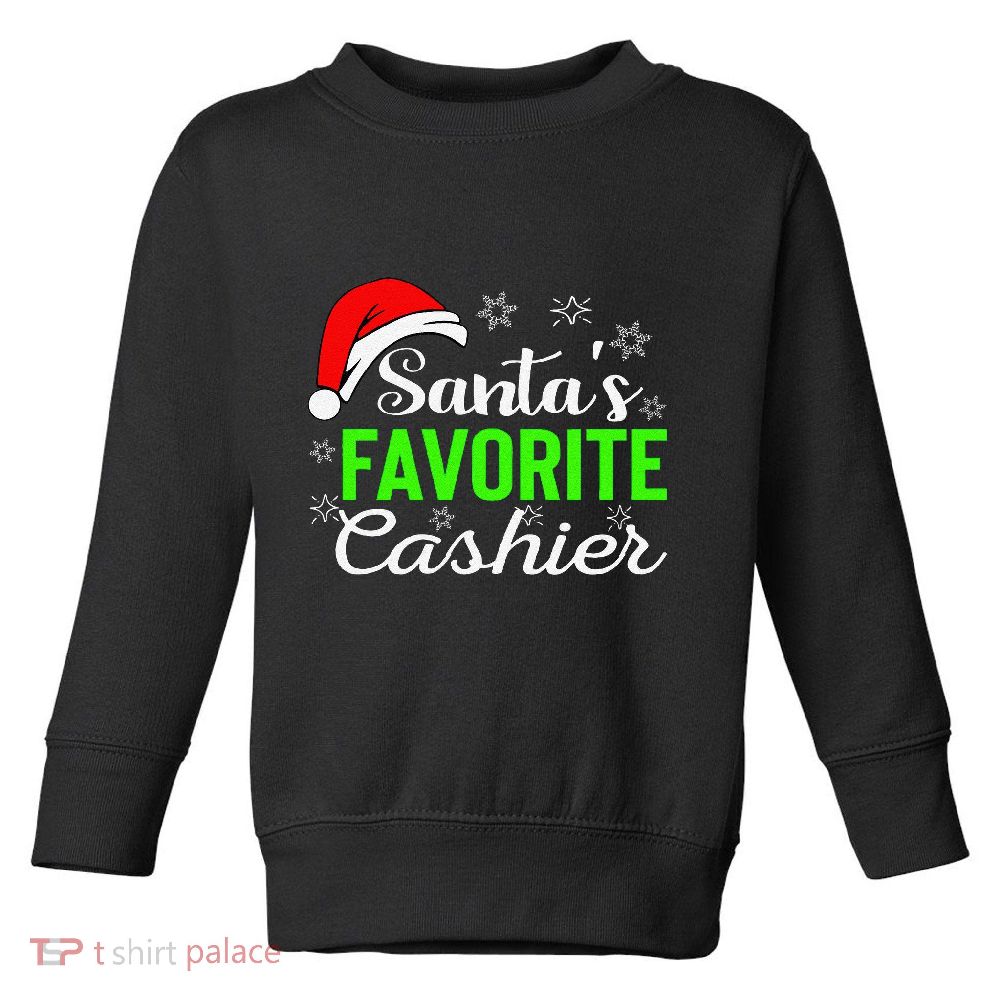 Christmas Cashier Retail Worker Mom Xmas Santa Holiday Gifts Toddler Sweatshirt