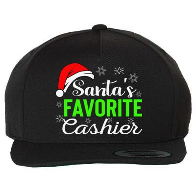 Christmas Cashier Retail Worker Mom Xmas Santa Holiday Gifts Wool Snapback Cap