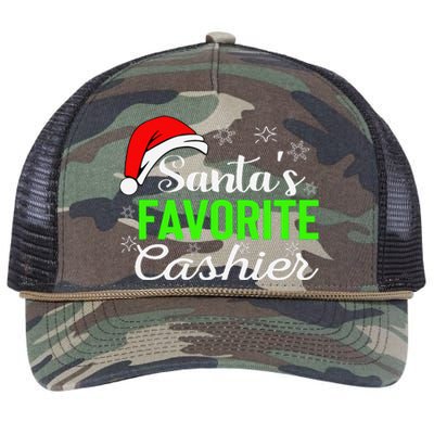 Christmas Cashier Retail Worker Mom Xmas Santa Holiday Gifts Retro Rope Trucker Hat Cap