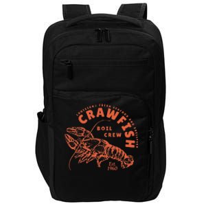 Crawfish Crew Retro Louisiana Cajun Seafood Gift Impact Tech Backpack