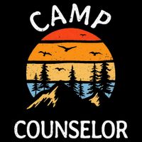 Camp Counselor Retro Summer Director Camper Staff Camping 16 in Basic Backpack