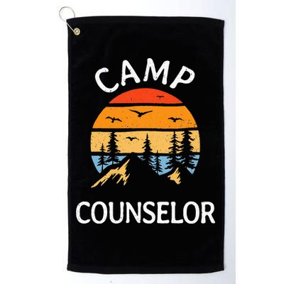 Camp Counselor Retro Summer Director Camper Staff Camping Golf Towel