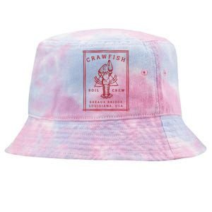 Crawfish Crew Retro Louisiana Cajun Seafood Gift Tie-Dyed Bucket Hat