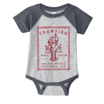 Crawfish Crew Retro Louisiana Cajun Seafood Gift Infant Baby Jersey Bodysuit