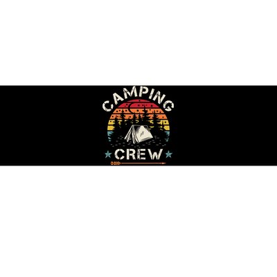 Camping Crew Retro Camper Bumper Sticker