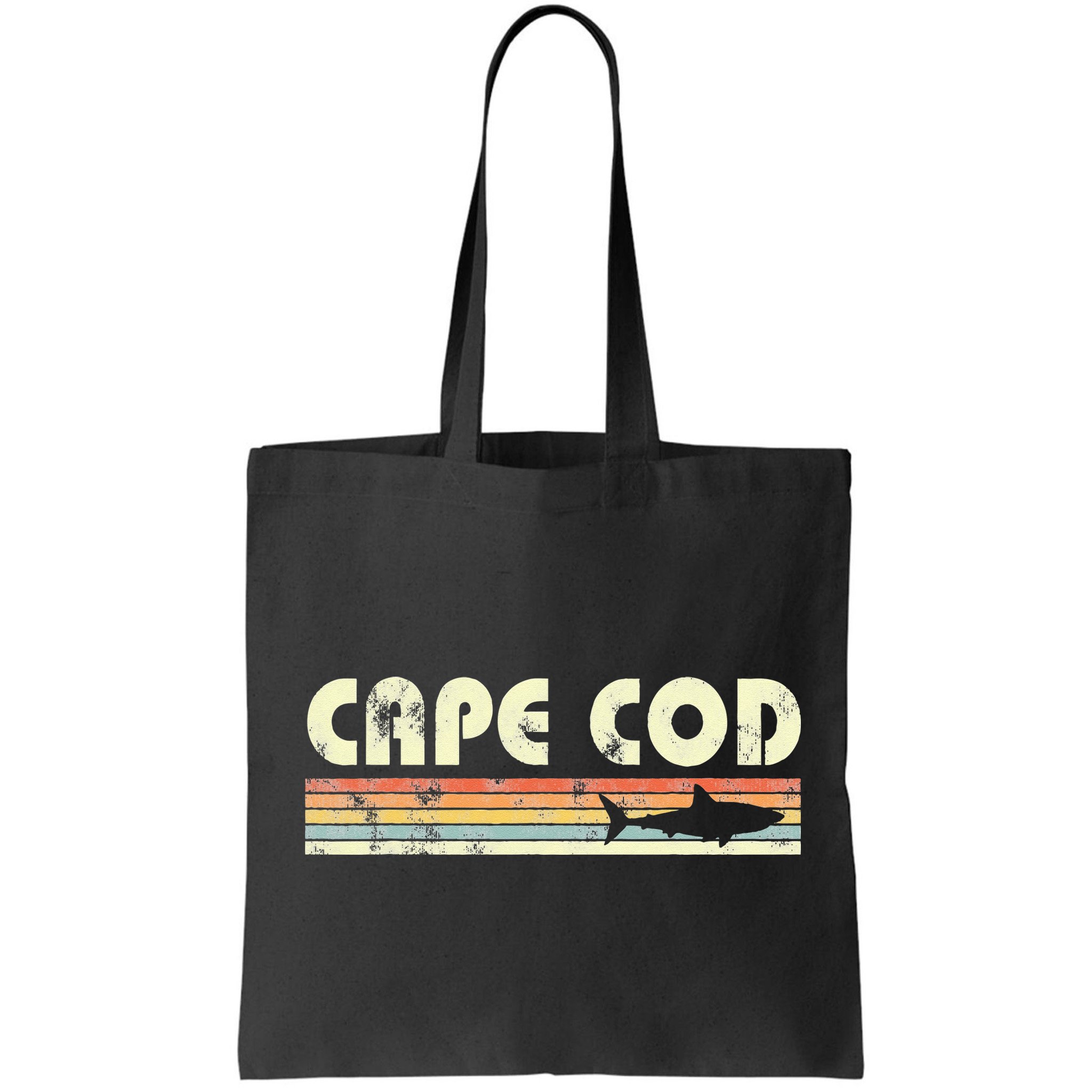 Cape Cod Retro Style with Shark graphic Bag