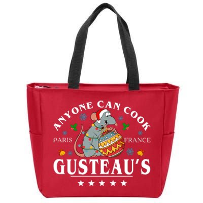 Christmas Chef Remy Anyone Can Cook Christmas Chef Mouse Zip Tote Bag