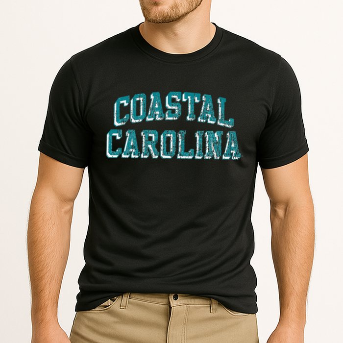 Coastal Carolina Retro Arch Logo Cooling Performance Crew T-Shirt