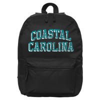 Coastal Carolina Retro Arch Logo 16 in Basic Backpack