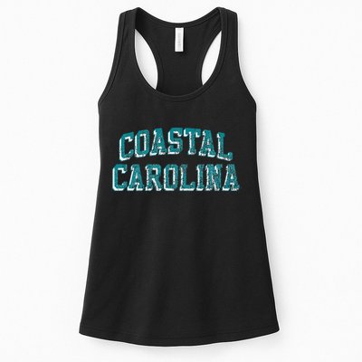 Coastal Carolina Retro Arch Logo Womens Tank Top