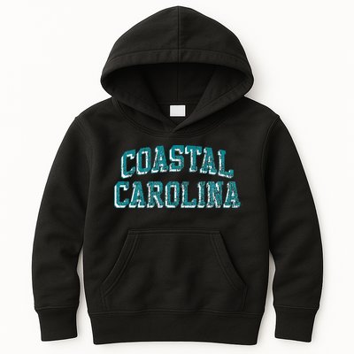 Coastal Carolina Retro Arch Logo Kids Hoodie