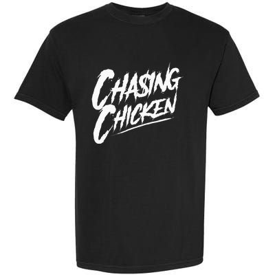 Chasing Chicken Rap Get Money Chasing Chicken Garment-Dyed Heavyweight T-Shirt