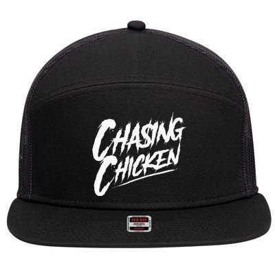 Chasing Chicken Rap Get Money Chasing Chicken 7 Panel Mesh Trucker Snapback Hat