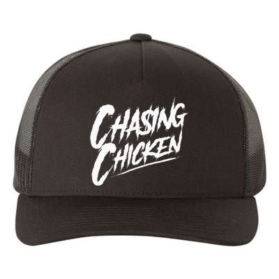 Chasing Chicken Rap Get Money Chasing Chicken Yupoong Adult 5-Panel Trucker Hat