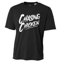 Chasing Chicken Rap Get Money Chasing Chicken Cooling Performance Crew T-Shirt