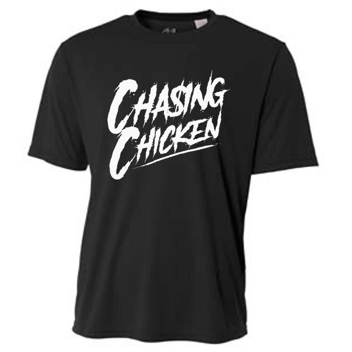 Chasing Chicken Rap Get Money Chasing Chicken Cooling Performance Crew T-Shirt