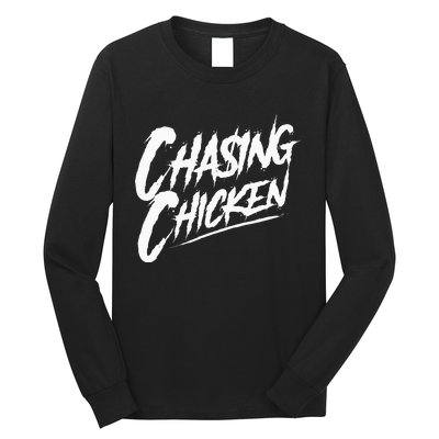 Chasing Chicken Rap Get Money Chasing Chicken Long Sleeve Shirt