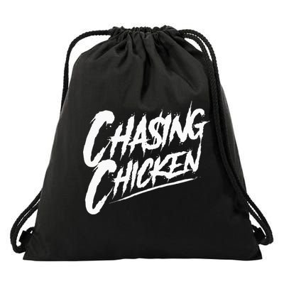 Chasing Chicken Rap Get Money Chasing Chicken Drawstring Bag