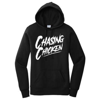 Chasing Chicken Rap Get Money Chasing Chicken Women's Pullover Hoodie