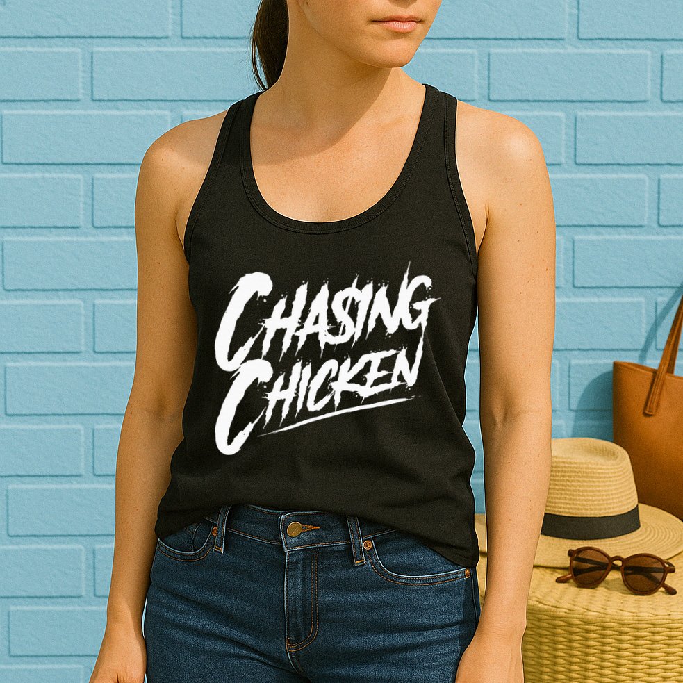 Chasing Chicken Rap Get Money Chasing Chicken Womens Tank Top