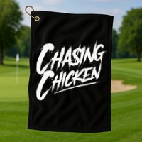 Chasing Chicken Rap Get Money Chasing Chicken Golf Towel