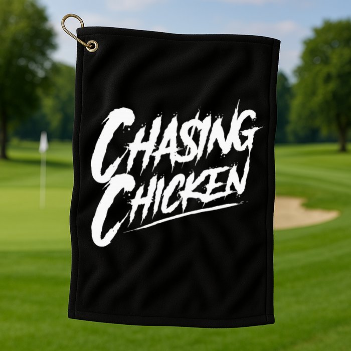 Chasing Chicken Rap Get Money Chasing Chicken Golf Towel