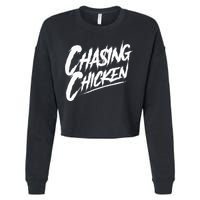 Chasing Chicken Rap Get Money Chasing Chicken Cropped Pullover Crew